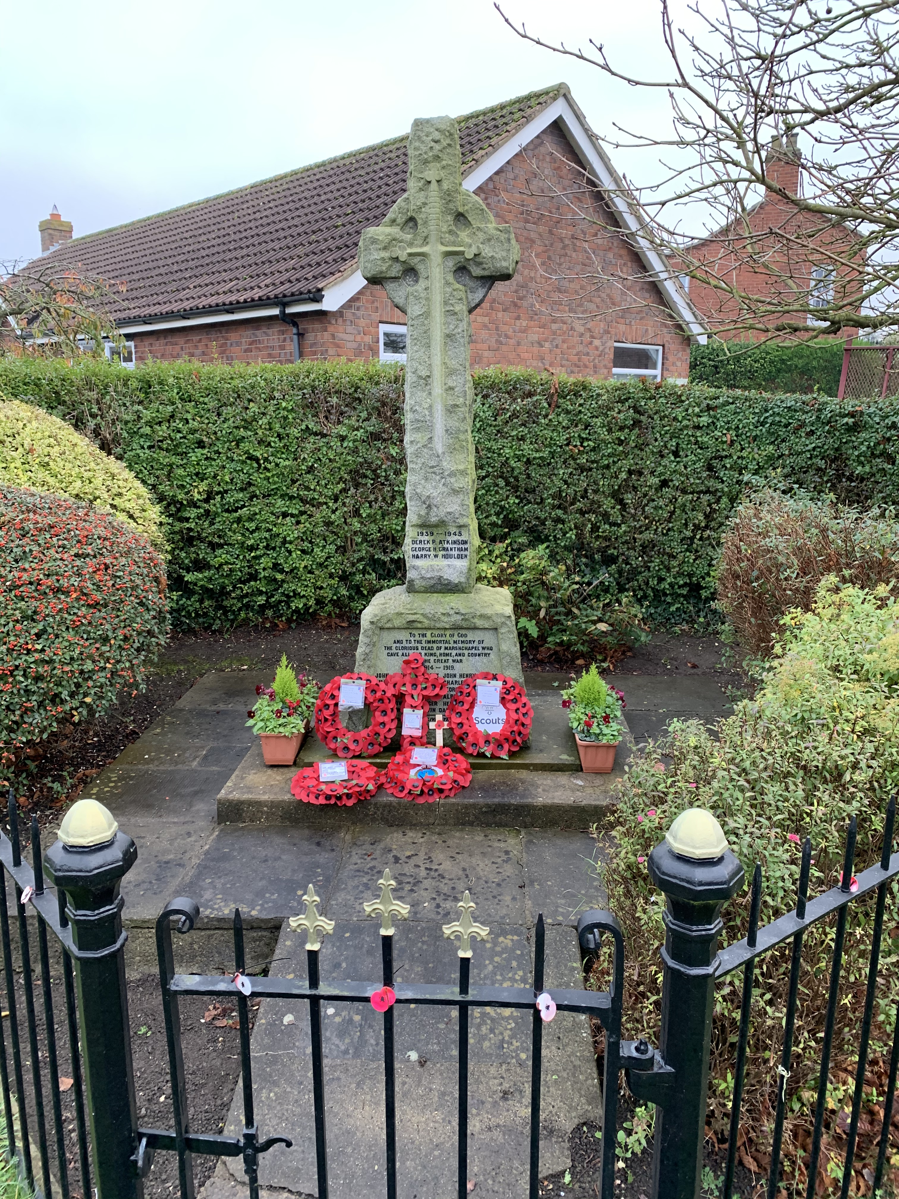 War Memorial on Remembrance Sunday 2020